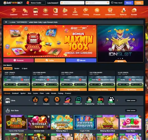 Pratinjau aplikasi DAYWINBET di perangkat Android